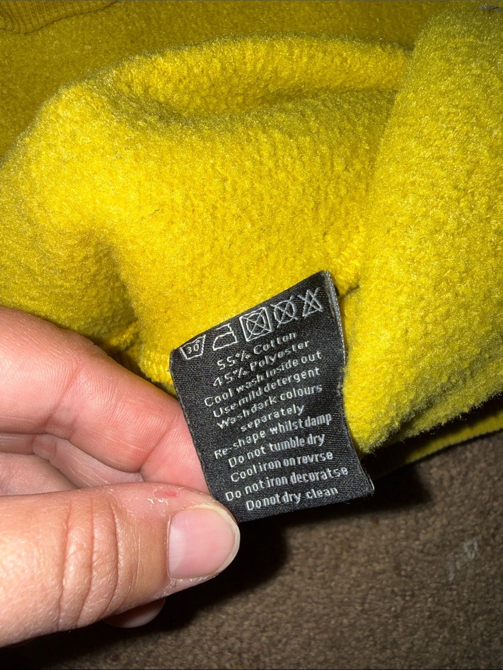 Alphalete Yellow Mustard Hoodie Size Medium - Picture 6 of 6